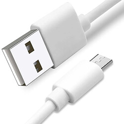 Cadorabo Câble micro USB de 1 mètre 2A compatible Cadorabo Câble Micro USB dans BLANC - Câble micro USB de 1 mètre 2A compatible avec les appareils dotés d'un port micro USB, par ex. téléphones portables, tablettes, ordinateurs portables etc