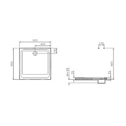 Vitra REC GRES 90X90X75 EXP B904096