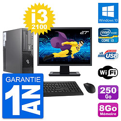 PC Fujitsu E500 DT Ecran 27" Intel i3-2100 RAM 8Go Disque 250Go Windows 10 Wifi · Occasion 