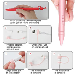 Acheter Wewoo Apple Pen Cover Couverture de protection anti-perdue pour Apple Pencil Rose