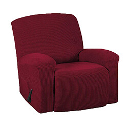 1 Pc Élastique Inclinable Housse De Canapé Antidérapant Doux Fauteuil Housse Housse Vin Rouge