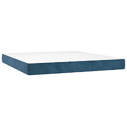 Maison Chic Matelas de lit à ressorts ensachés, Matelas doux Bleu foncé 180x200x20 cm -GKD15886