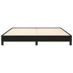 Maison Chic Lit adulte - Lit simple Cadre de lit,Structure du lit Contemporain Noir 180 x 200 cm Tissu -MN30538 pas cher