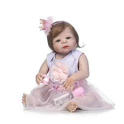 Universal Poupée bébé régénérée quai silicone souple 22/55 cm réaliste poupée jeune fille mariée. 