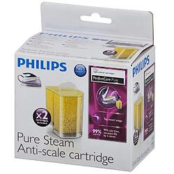 Pack de 2 cassettes anticalcaire pour centrale vapeur - GC002.00 - PHILIPS