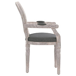 Acheter Maison Chic Chaises à manger,Chaise pour cuisine gris foncé 54x56x96,5 cm tissu -MN77506