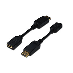 Digitus ASSMANN Electronic AK-340400-001-S câble vidéo et adaptateur 0,15 m DisplayPort HDMI Noir