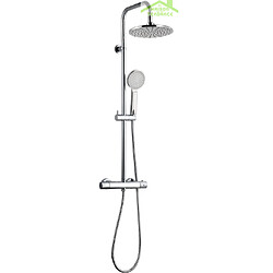 Karag Colonne de douche thermostatique MAFANA avec douchette en inoxydable 105 cm