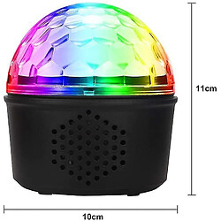 Universal Yh-Disco Party Party Disco Lights Music Light Effets LED avec haut-parleur Bluetooth et télécommande pour Disco Party (noir) pas cher