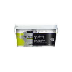 Apara Peinture multisupport effet métal argent 2L-