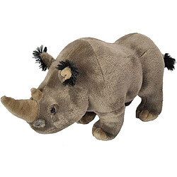 Wild Republic peluche Rhinocéros de 30 cm gris 