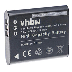 vhbw 3x Li-Ion batterie 900mAh (3.6V) pour caméra Video Olympus Tough TG-Tracker comme Li-90B, Li-92B.