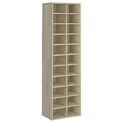 vidaXL Armoire à chaussures chêne sonoma 54x34x183cm bois d'ingénierie