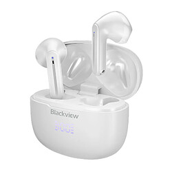 Blackview Airbuds 7 (Écouteurs sans fil - Affichage LED - Bluetooth 5.3) Blanc