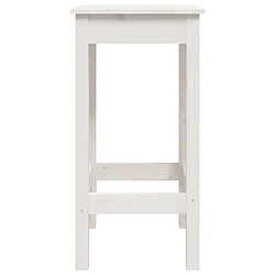 Avis vidaXL Chaises de bar lot de 2 blanc 40x40x78 cm bois de pin solide