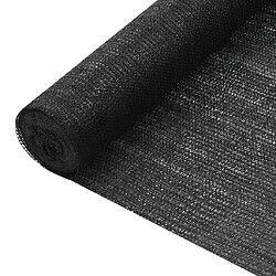 vidaXL Filet brise-vue Noir 2x50 m PEHD 75 g/m²