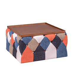 Nest Dream Table basse rembourrée patchwork - Chesterfield