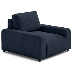 Lisa Design Pivoine - fauteuil en velours côtelé