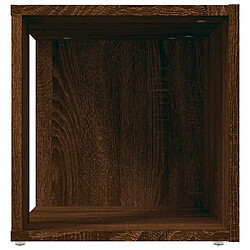 Acheter vidaXL Table d'appoint Chêne marron 33x33x34,5 cm Bois d'ingénierie