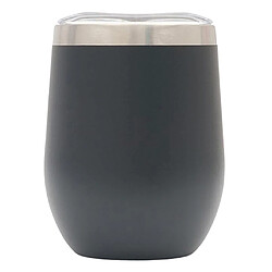 Tasse Isolée Par Vide En Verre D'acier Inoxydable De Tasse De Vin De 12oz Isolée Par Noir