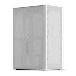 1Control Boitier Mini Tour Mini ITX Ssupd Meshlicious Mesh PCIe 3.0 avec panneau vitré (Blanc)