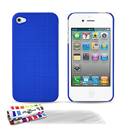 Muzzano Coque + 3 Films APPLE IPHONE 4S ""Pika"" Bleu Coque Rigide Ultra-Slim ""Le Pika"" Premium Bleu pour APPLE IPHONE 4S + 3 Films de protection ?cran