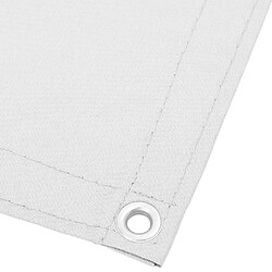 Avis vidaXL Écran de balcon blanc 120x800 cm 100% polyester oxford