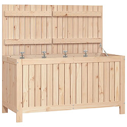 vidaXL Boîte de rangement de jardin 121x55x64 cm Bois massif de pin