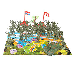 41 Pièces Miniatures Soldat Jouets Militaire Modèle Playset Figure Jouet Armée Vert enfants armée Miniatures soldats modèle décor