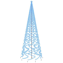 vidaXL Sapin de Noël avec piquet 3000 LED Bleues 800 cm