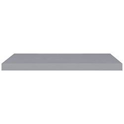 Avis vidaXL Étagères murales flottantes 2 pcs gris 80x23,5x3,8 cm MDF