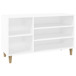 vidaXL Armoire à chaussures Blanc 102x36x60 cm Bois d'ingénierie