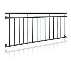 Ecd Germany Garde-corps balcon à la francaise appui rambarde anthracite en acier 90 x 184 cm