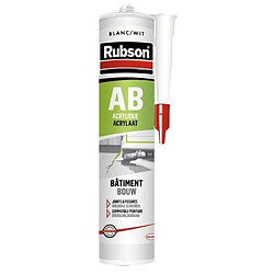 Mastic Acryliques Rubson bâtiment coloris blanc cartouche de 280ml 