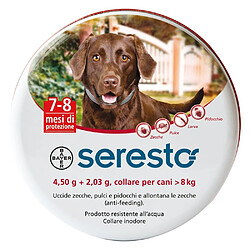 Bayer Collier antiparasitaire Seresto 70 cm pour chiens de plus de 8 kg puces 