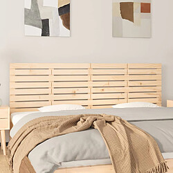 vidaXL Tête de lit murale 186x3x63 cm Bois massif de pin 