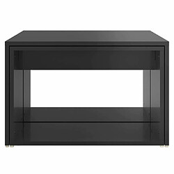 Avis vidaXL Tables basses gigognes 3 pcs Noir brillant 60x60x38cm Aggloméré