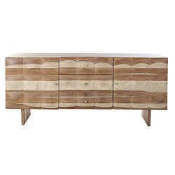 Pegane Buffet Meuble de rangement en bois de Sheesham coloris naturel / marron - Longueur 162 x Hauteur 72 x Profondeur 42 cm