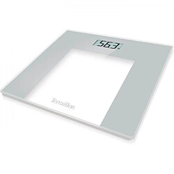 Balance - Pese Personne TERRAILLON - Pese Personne Électronique, Ultra-Plat, Marche/Arret Automatique, Grand Écran LCD, 150kg, TP1000 Glass, Gris