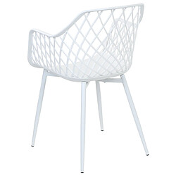 Beliani Chaise de salle à manger Set de 2 Blanc NASHUA II pas cher