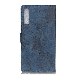 Avis Etui en PU style vintage bleu pour votre Samsung Galaxy A7 (2018)