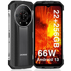 DOOGEE S110 Téléphone Portable Incassable G99 6.58" FHD 120Hz 22Go+256Go 10800mAh 50MP étanche Face ID Dual SIM - Silver