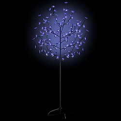 Avis vidaXL Sapin de Noël 120 LED bleu Cerisier en fleurs 150 cm