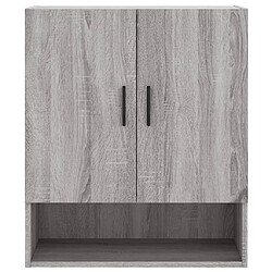 Maison Chic Armoire murale,Meuble de Rangement pour salon,cuisine sonoma gris 60x31x70 cm bois d'ingénierie -MN90454 pas cher