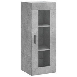 Maison Chic Armoire murale,Meuble de Rangement pour salon,cuisine gris béton 34,5x34x90 cm -MN41548