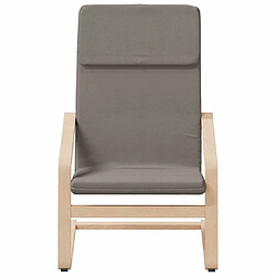 Acheter Maison Chic Chaise de relaxation | Fauteuil relax avec repose-pied Taupe Tissu -GKD78379