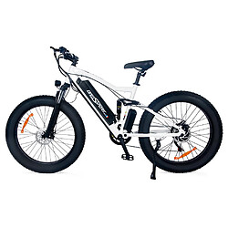 Onesport ONES1 Vélo électrique 26*4.0 Inch Fat Tires 48V 500W - Blanc 