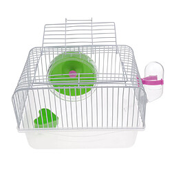 cage de hamster pour animaux de compagnie portable cochon d'inde gerbilles maison de souris avec talon vert