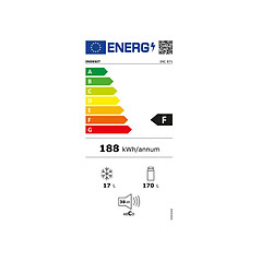 Acheter Réfrigérateur 1 porte 55cm 187l blanc. - INC871 - INDESIT