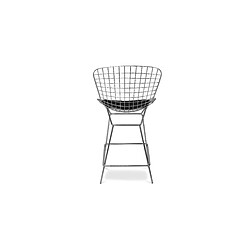 ICONIK INTERIOR Tabouret Design Grille Métallique - Lived Noir pas cher